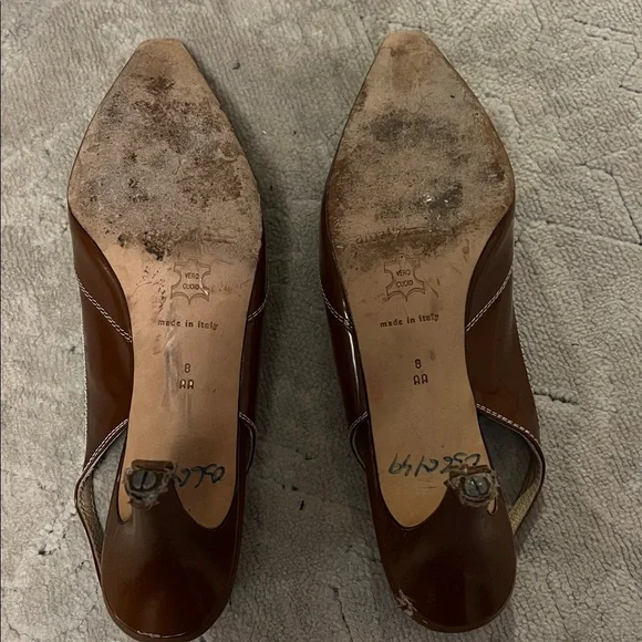 Brown Slingback Heels - Picture 5 of 6